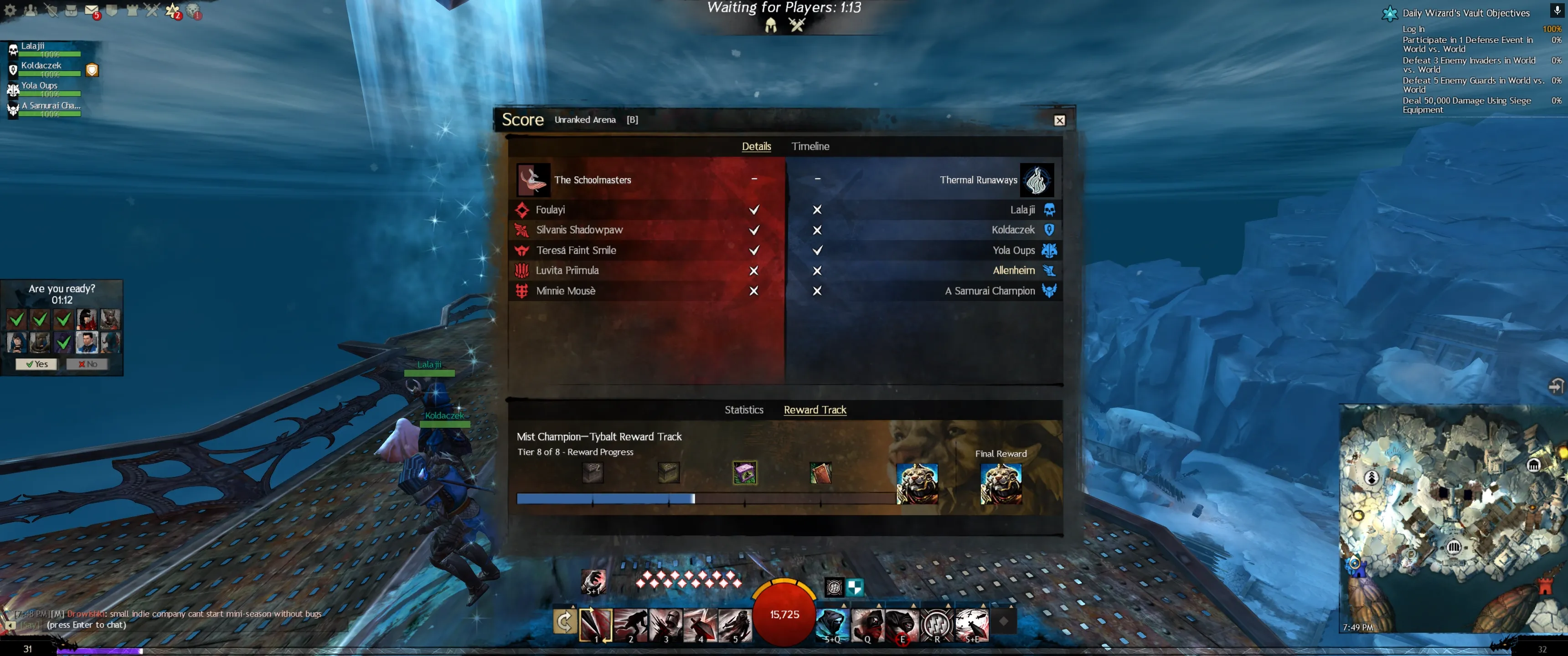 Annotated scoreboard